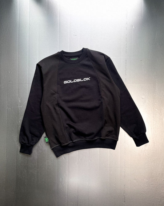 MESHED CREWNECK BLACK
