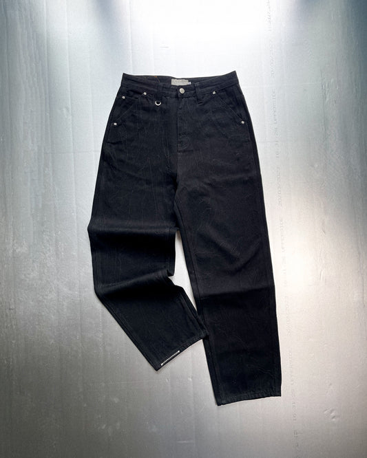 CAMO BLACK ON BLACK DENIM JEANS