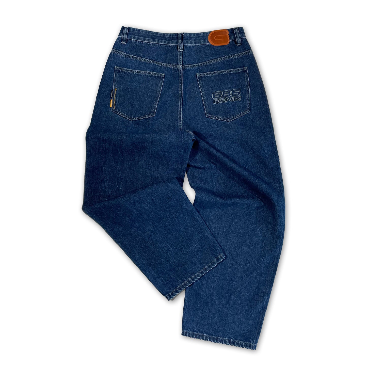 686 DENIM JEANS STONE WASHED BLUE