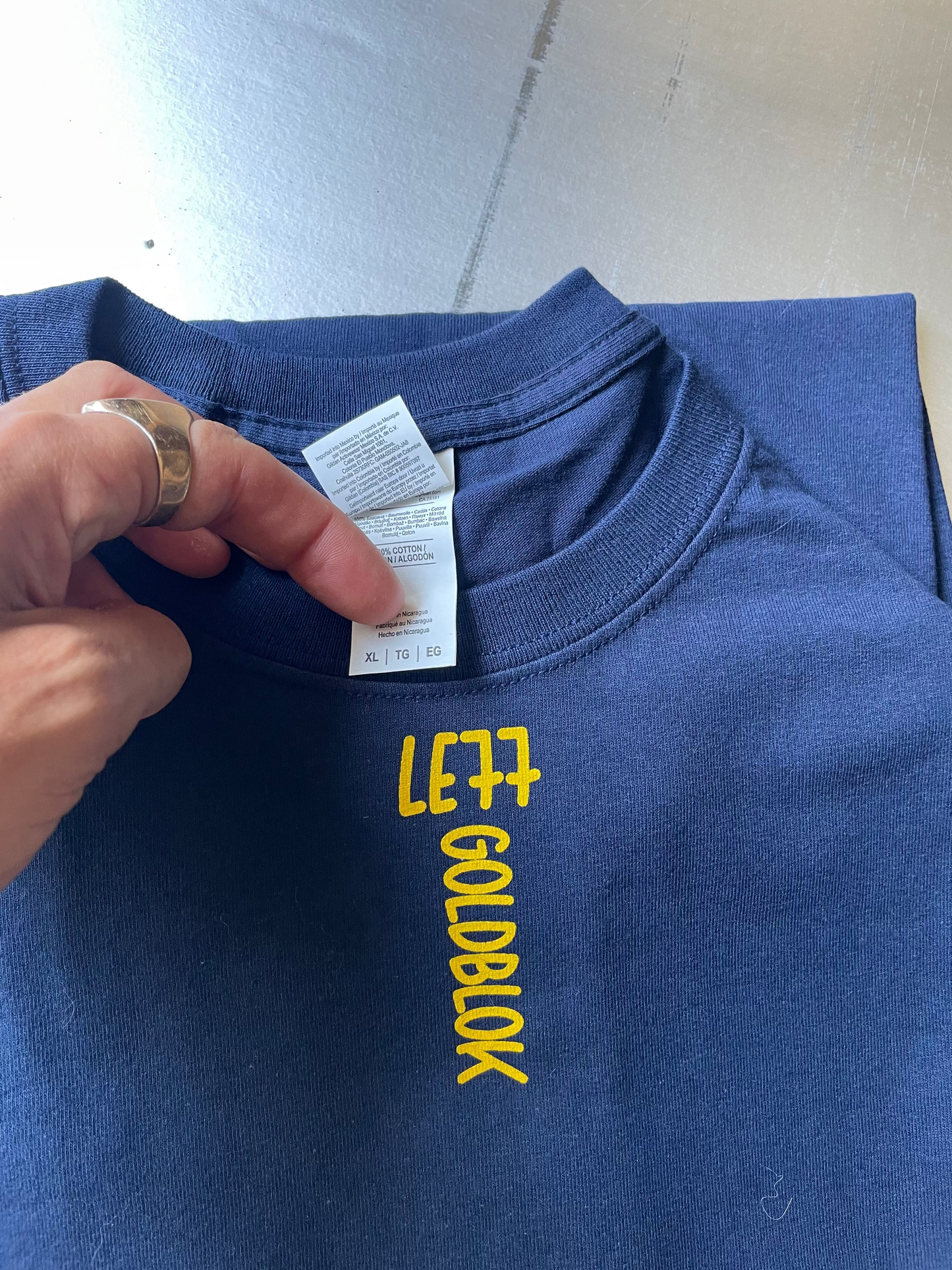 LE77 TEE BLEU XL