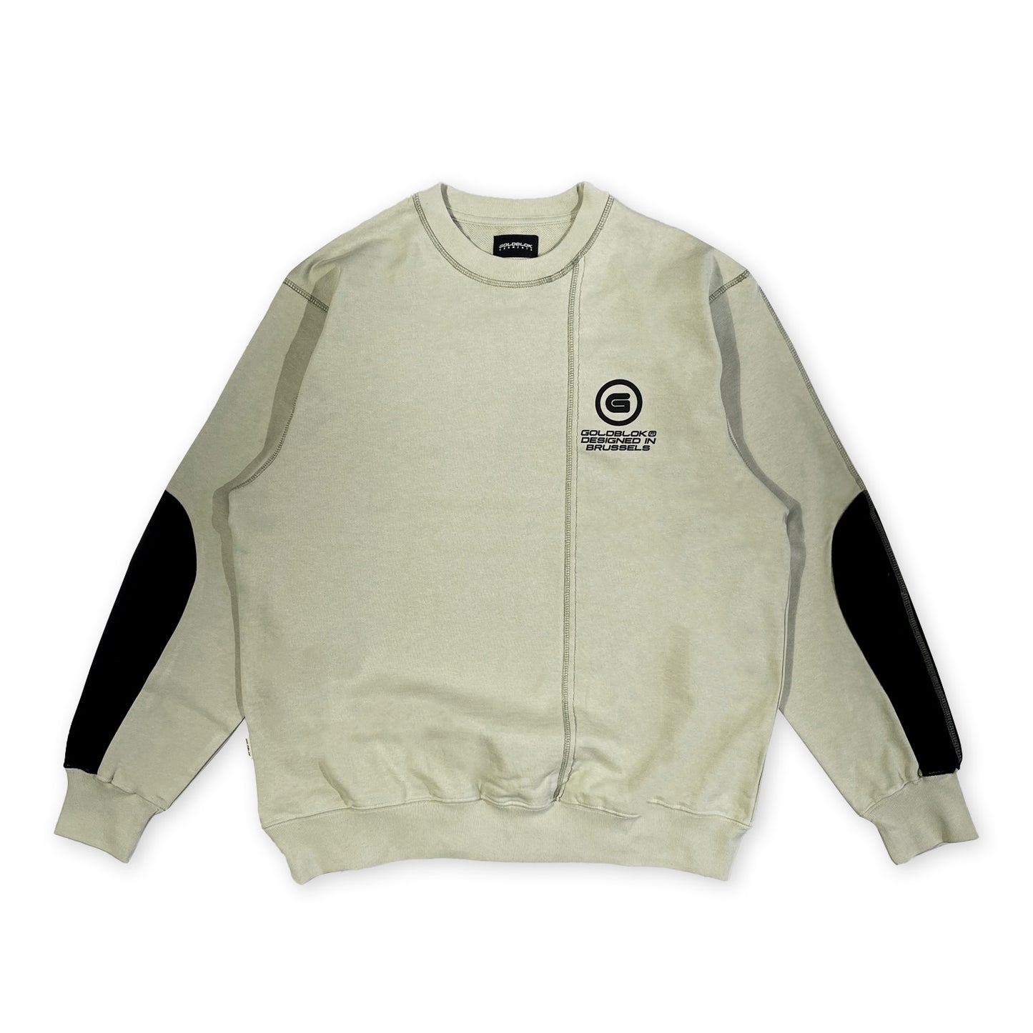 PADDED DISTORTED CREWNECK