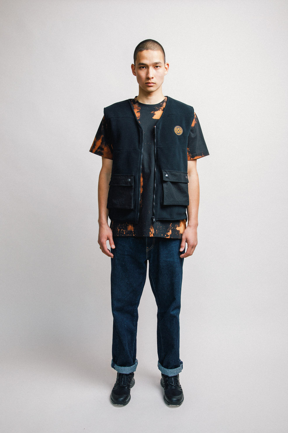 UTILITY VEST BLACK MIGNON/GBG