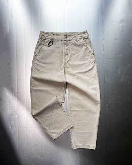 CRÈME SNOW WASHED FULL EMBROIDERY PANT