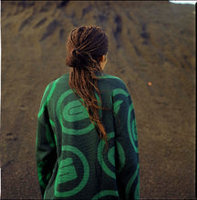 Load image into Gallery viewer, PATTERN KNIT SWEATER PEPPER GREEN
