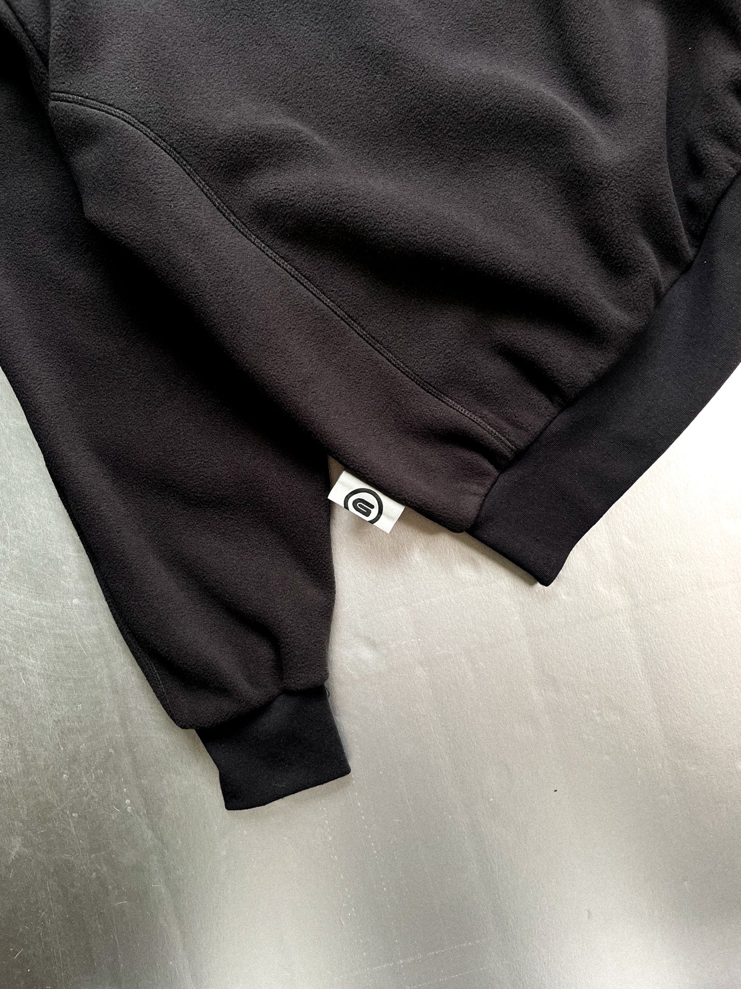 OUTDOOR FLEECE CREWNECK FULL BLACK