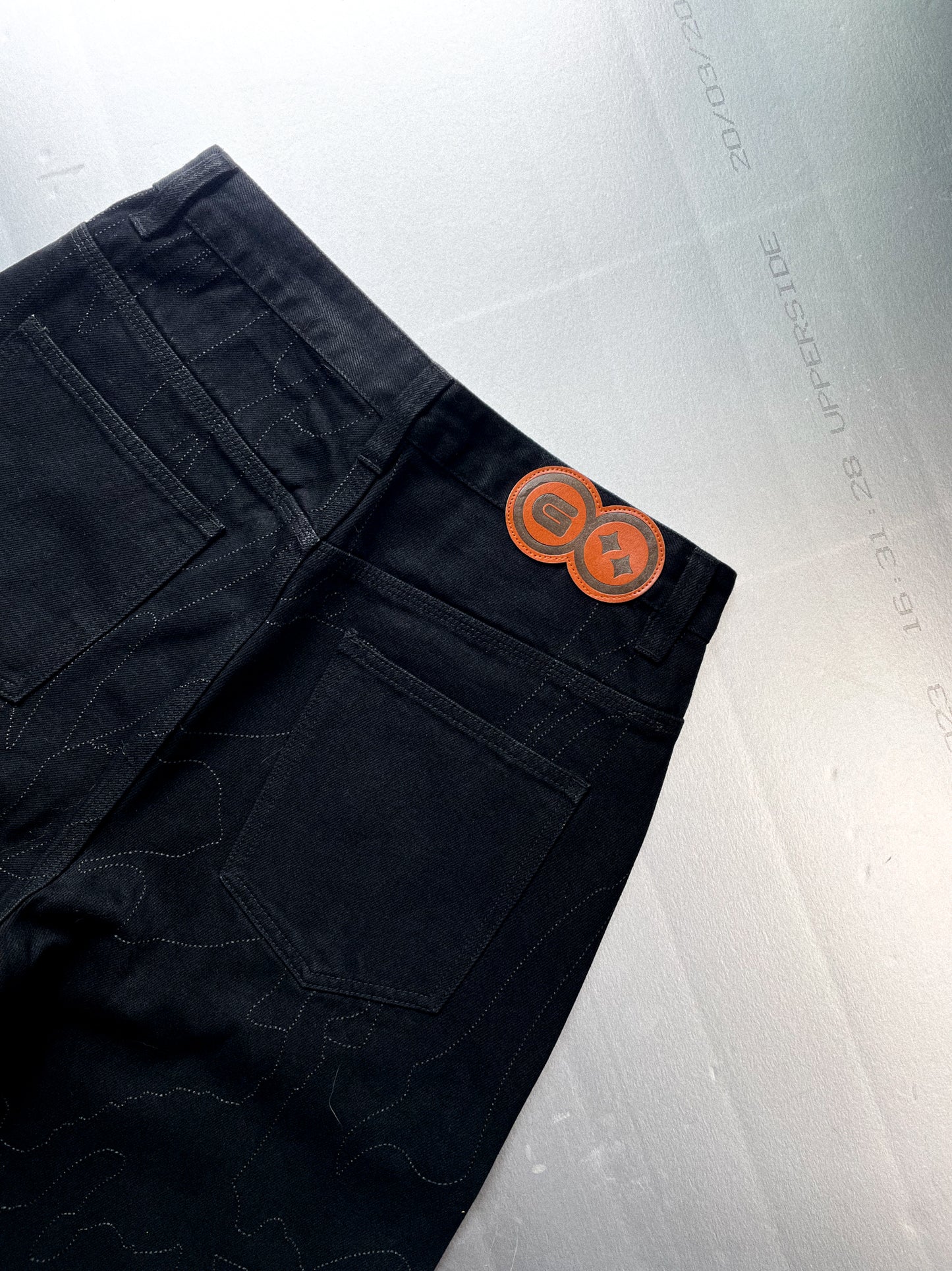 CAMO BLACK ON BLACK DENIM JEANS