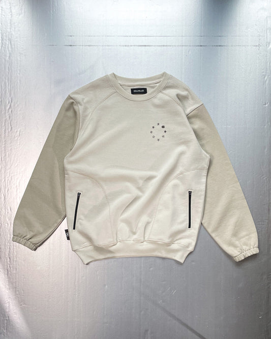 CONTRAST POCKET CREWNECK