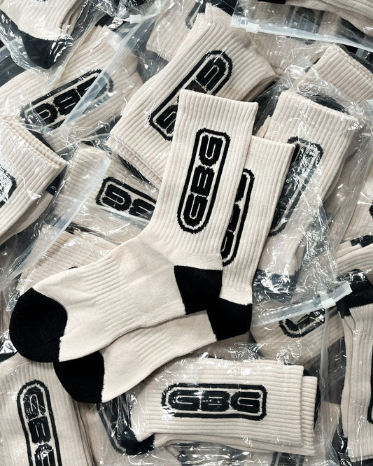 CLASSIC SOCKS CREME/BLACK