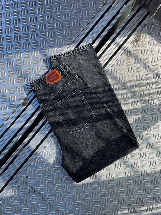 CLASSIC BLACK STONE WASHED DENIM JEANS