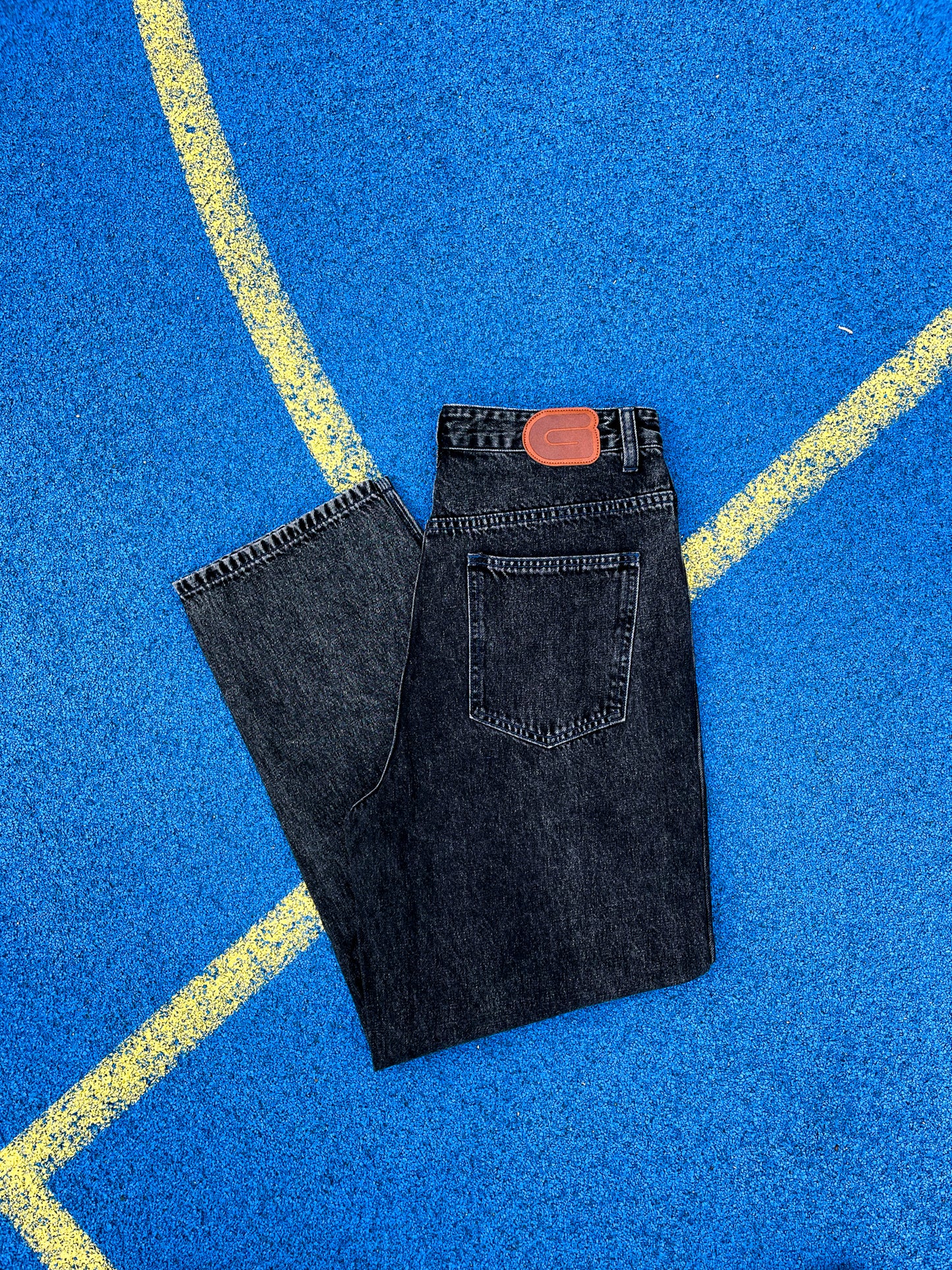 CLASSIC BLACK STONE WASHED DENIM JEANS