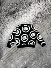 Load image into Gallery viewer, FULL BODY LOGO KNIT SWEATER BLACK/COCONUT

