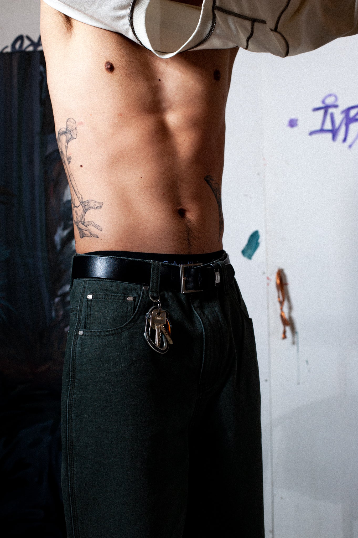 DARK GREEN WOOD PECKER PANT