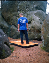 Load image into Gallery viewer, THREE IN A ROW TEE ROYAL BLUE
