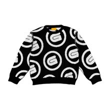 Load image into Gallery viewer, FULL BODY LOGO KNIT SWEATER BLACK/COCONUT
