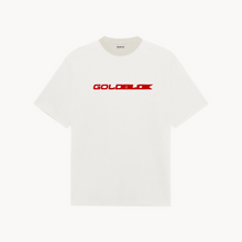 Load image into Gallery viewer, FRONT WARNING TEE COCONUT/RED
