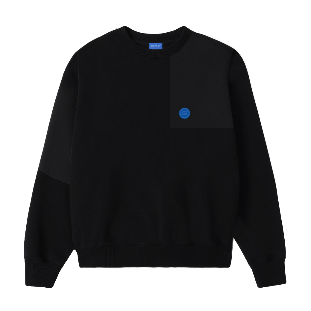 SS22 BLACK REVERSED CREWNECK