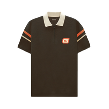 Load image into Gallery viewer, KNIT SHIRT 3/4 ZIP BROWN VERSION
