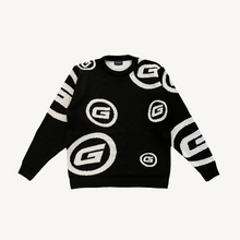 Load image into Gallery viewer, CONTRAST KNIT SWEAT BLACK/COCONUT
