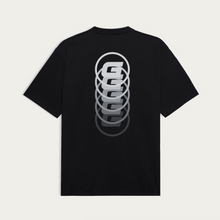 Load image into Gallery viewer, TEE BLACK PVC MULTICOLOR PRINT
