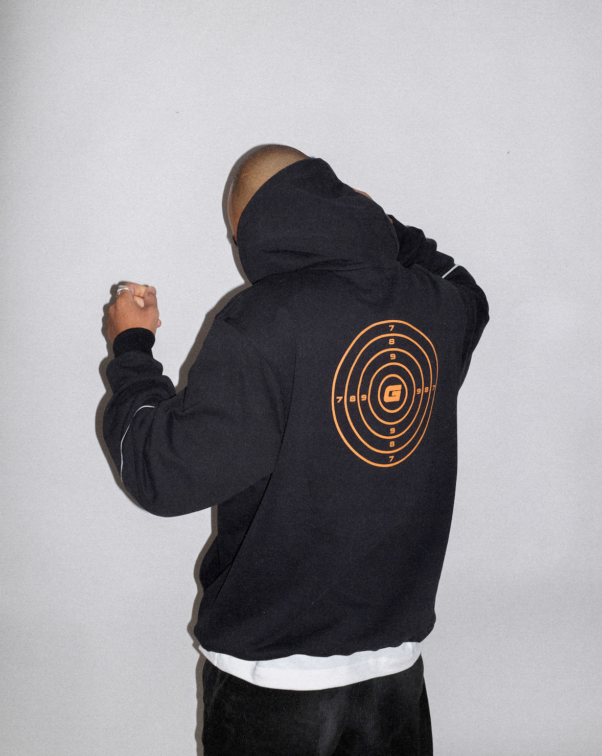 HOODIE BLACK SHOOTING RANGE PVC